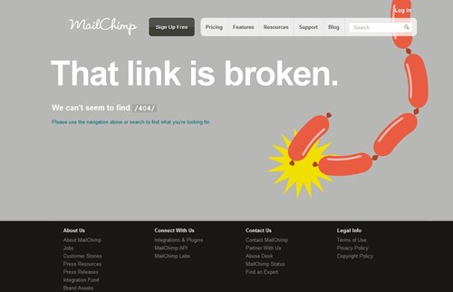 Mailchimp 404