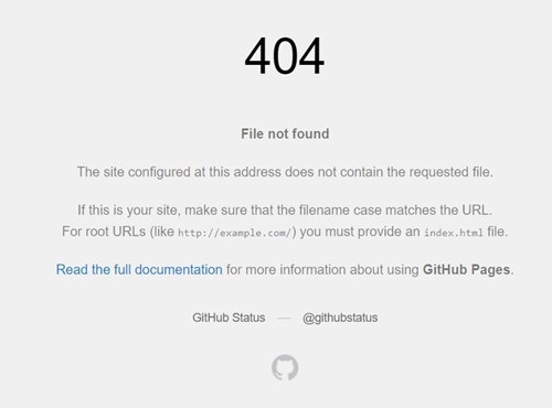 Github 404